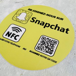 Stickers NFC Snapchat